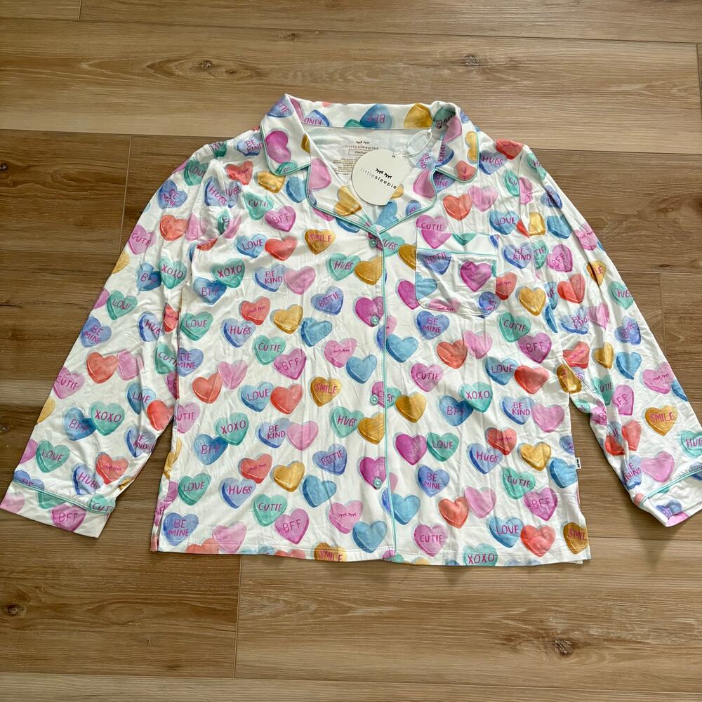 Little Sleepies Candy Cuties Women's Long Sleeve Pajama Top M